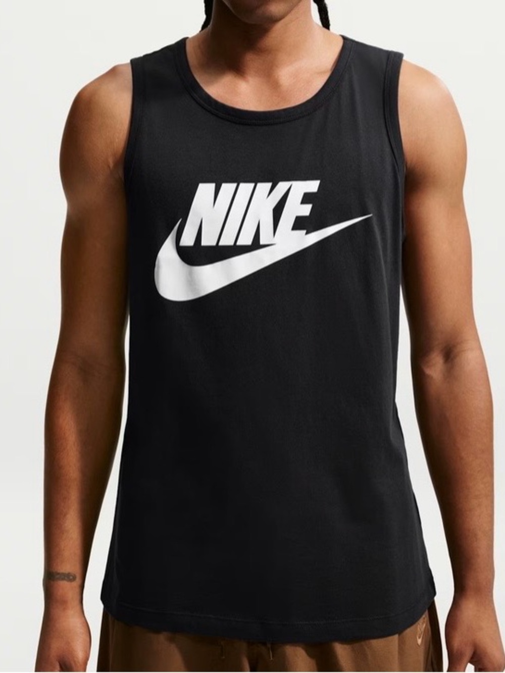 Men’s Nike Icon Futura Tank Top Black Logo Size Small NWOT